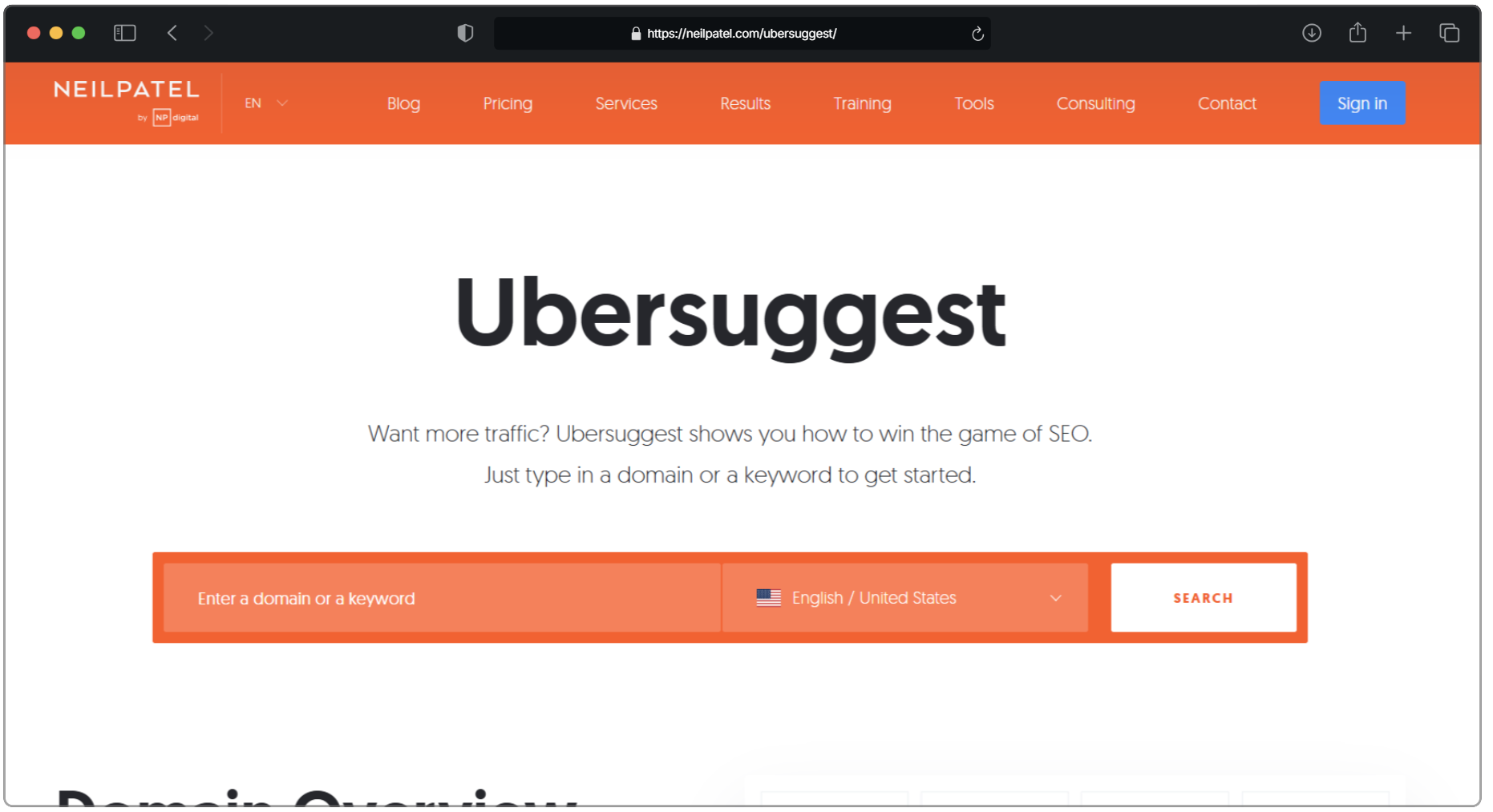 Ubersuggest