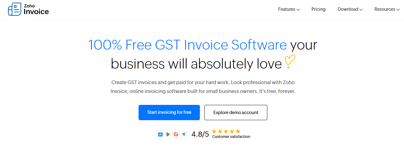 Zoho Invoice