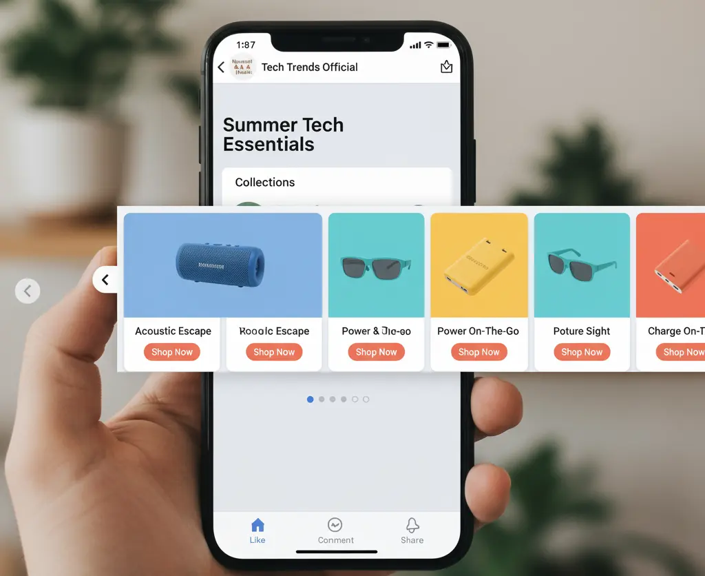 Facebook carousel ads