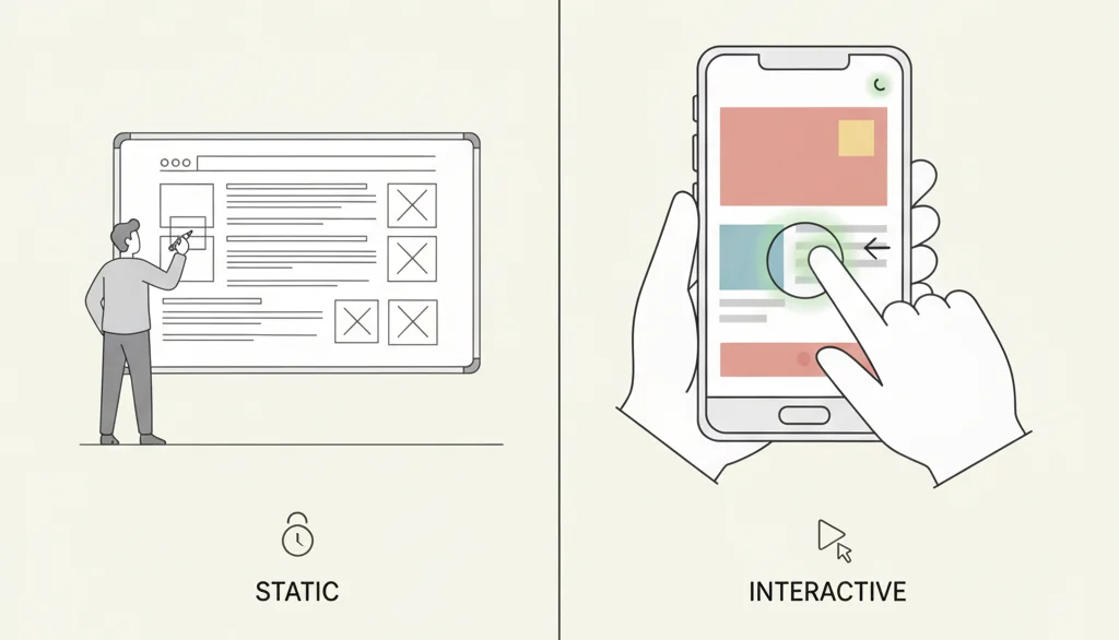 Wireframes vs Prototypes
