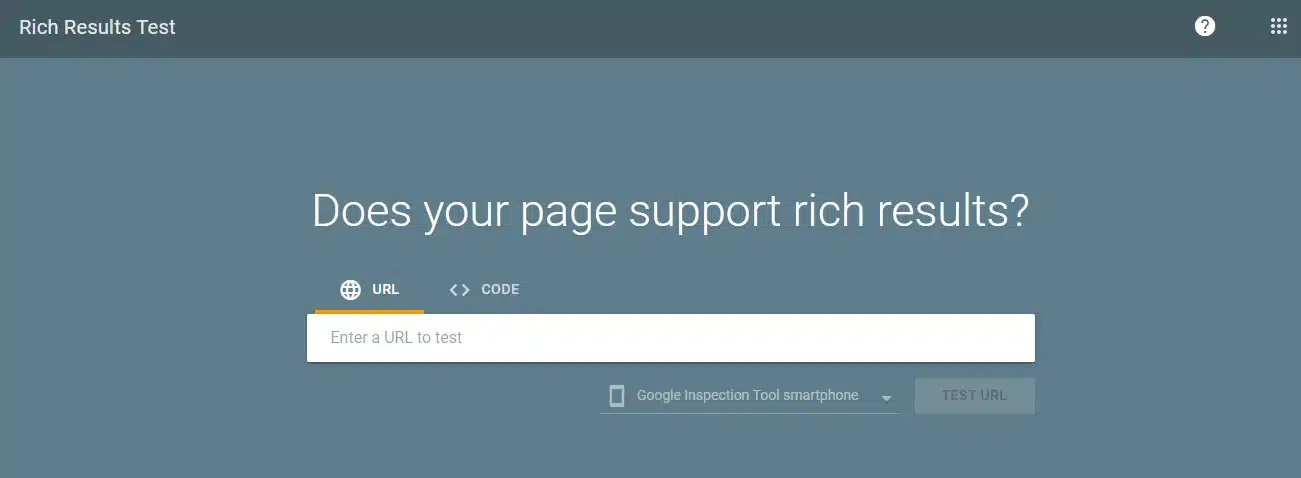 Google Rich Results Test